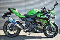 ビート BEET ナサートR-Evo TYPE2 ブルーTI NINJA250 18- JP250用レーシングマフラー カタログ品番：P085-0418 メーカー品番：1003-B27-BL