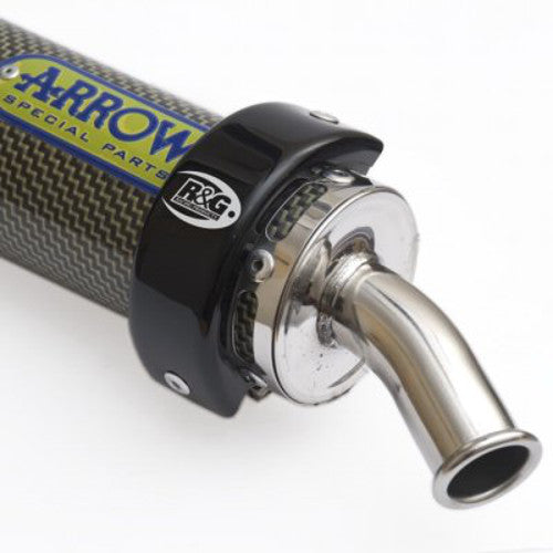 R＆G エキゾーストプロテクター ブラック Arrow exhaust on 125cc