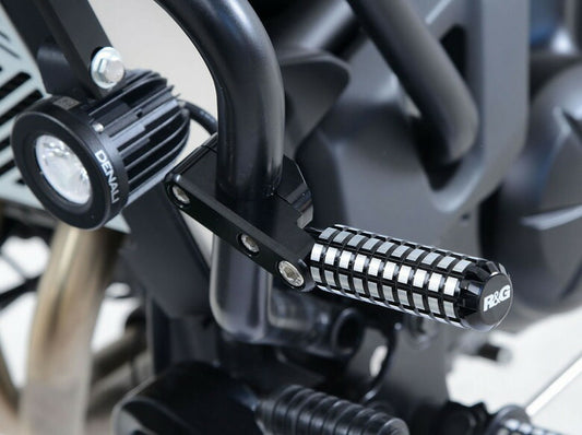 アールアンドジー R＆G ハイウェイペグ ブラック 1 inch diameter engine bars カタログ品番：P076-6723 メーカー品番：RG-HWP0002BK