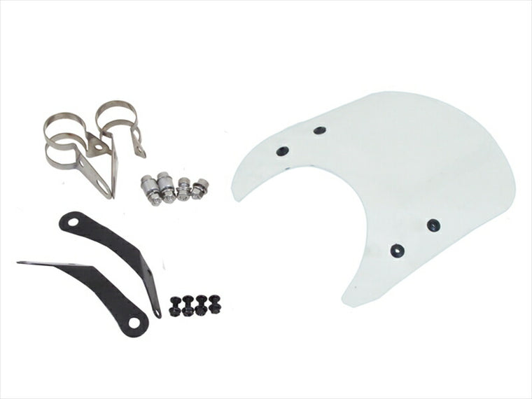 ワールドウォーク｜ワールドウォーク フォークマウントスクリーン ショート クリア レブル250／500用｜ws-26-1sc