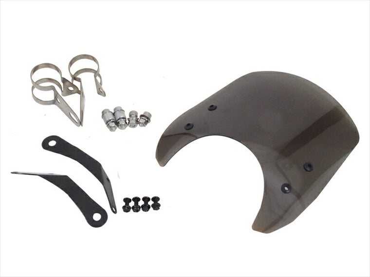 ワールドウォーク｜ワールドウォーク フォークマウントスクリーン ショート スモーク レブル250／500用｜ws-26-1ss