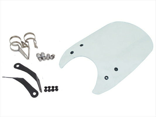 ワールドウォーク｜ワールドウォーク フォークマウントスクリーン ロング クリア レブル250／500用｜ws-26-1lc