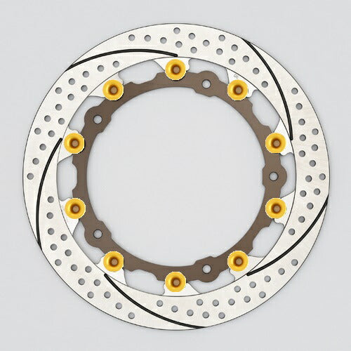 SUNSTAR サンスター プレミアムR ホール＆スリット L R nine T(φ320)ピン:ゴールド カタログ品番：P097-6130 メーカー品番：EL113AWR-GD