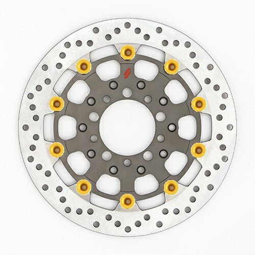 SUNSTAR BRAKE サンスター プレミアムRホール φ310 ZRX1200DAEG ピン:ゴールド カタログ品番：P095-9056 メーカー品番：LS207F-GD