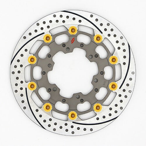 SUNSTAR BRAKE サンスター プレミアムR スリット＆ホール R GSX-R1000(09-16)(φ310)ピン:ゴールド カタログ品番：P095-9095 メーカー品番：ES212WR-GD