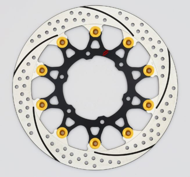 SUNSTAR サンスター プレミアムR スリット＆ホール L GSX-S1000(φ310)ピン:ゴールド カタログ品番：P095-8462 メーカー品番：EL219FL-GD