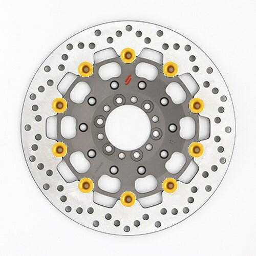 SUNSTAR BRAKE サンスター プレミアムR ホール XJR400(φ298) ピン:ゴールド カタログ品番：P095-5466 メーカー品番：LS402F-GD