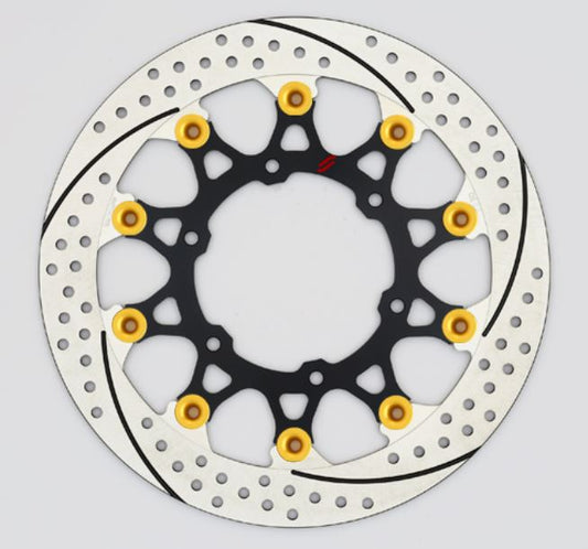 SUNSTAR サンスター プレミアムR スリット＆ホール R R1200GS(水冷)φ305ピン:ゴールド カタログ品番：P098-4260 メーカー品番：EL702FR-GD