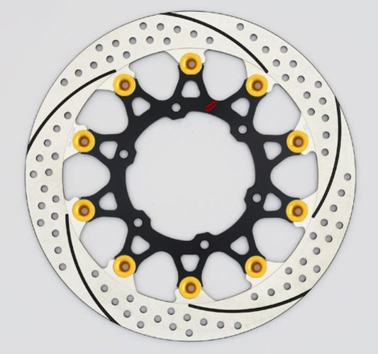 SUNSTAR サンスター プレミアムR スリット＆ホール L R1200GS(水冷)φ305ピン:ゴールド カタログ品番：P098-4268 メーカー品番：EL702WL-GD