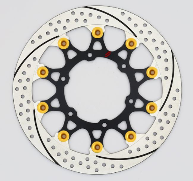 SUNSTAR サンスター プレミアムR スリット＆ホール R R1200GS(水冷)φ305ピン:ゴールド カタログ品番：P098-4276 メーカー品番：EL702WR-GD