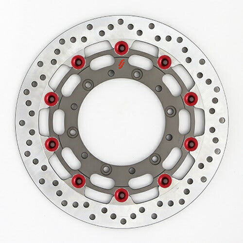 SUNSTAR BRAKE サンスター プレミアムR ホール YZF-R1M(φ320)ピン:レッド カタログ品番：P097-0454 メーカー品番：LS127F-RD