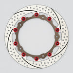 SUNSTAR サンスター プレミアムR ホール＆スリット L R nine T(φ320)ピン:レッド カタログ品番：P097-6134 メーカー品番：EL113AWR-RD