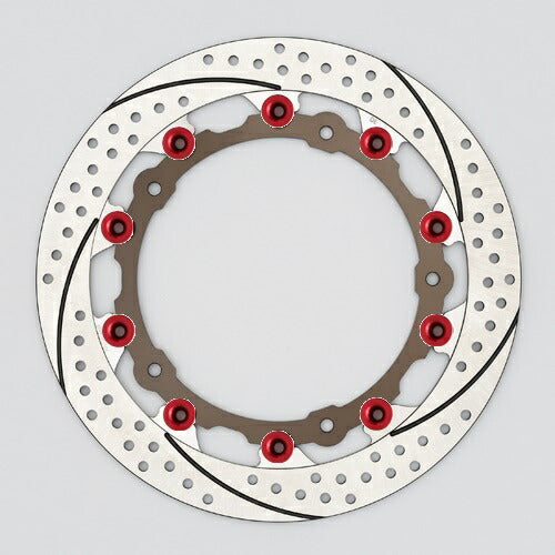 SUNSTAR サンスター プレミアムR ホール＆スリット L R nine T(φ320)ピン:レッド カタログ品番：P097-6134 メーカー品番：EL113AWR-RD