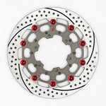 SUNSTAR BRAKE サンスター プレミアムR スリット＆ホール L GSX-R1000(09-16)(φ310)ピン:レッド カタログ品番：P095-9091 メーカー品番：ES212WL-RD