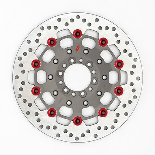 SUNSTAR BRAKE サンスター プレミアムR ホール XJR400(φ298) ピン:レッド カタログ品番：P095-5470 メーカー品番：LS402F-RD