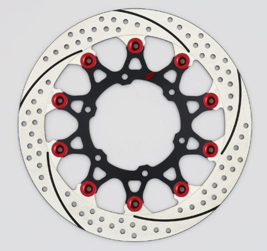 SUNSTAR サンスター プレミアムR スリット＆ホール L R1200GS(水冷)φ305ピン:レッド カタログ品番：P098-4256 メーカー品番：EL702FL-RD