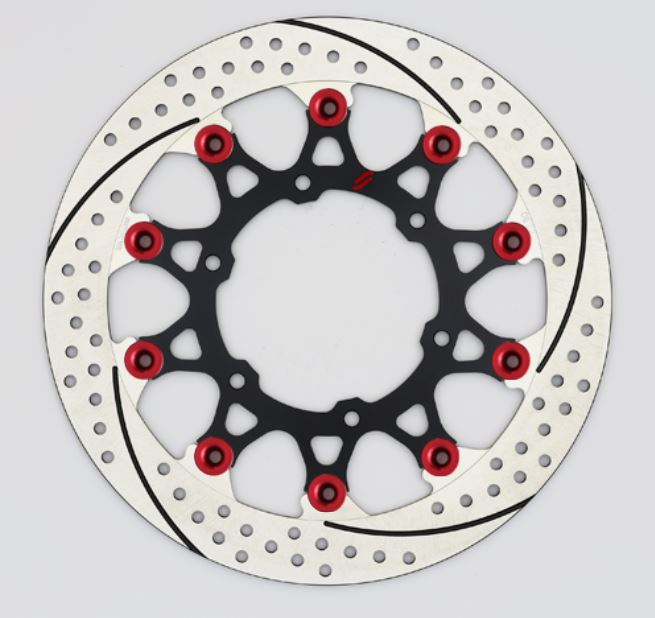 SUNSTAR サンスター プレミアムR スリット＆ホール R R1200GS(水冷)φ305ピン:レッド カタログ品番：P098-4280 メーカー品番：EL702WR-RD