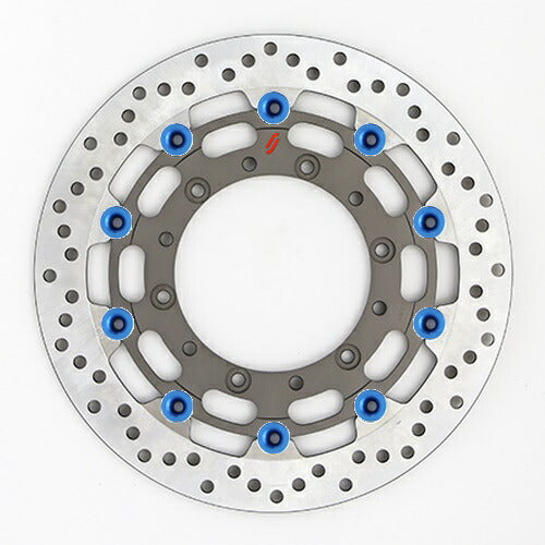SUNSTAR BRAKE サンスター プレミアムR ホール YZF-R1M(φ320)ピン:ブルー カタログ品番：P097-0456 メーカー品番：LS127W-BL
