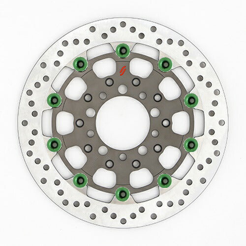 SUNSTAR BRAKE サンスター プレミアムRホール φ310 ZRX1200DAEG ピン:グリーン カタログ品番：P095-9064 メーカー品番：LS207W-GR