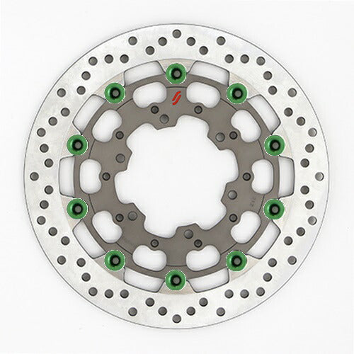 SUNSTAR BRAKE サンスター プレミアムRホール φ310 GSX-R1000(09-16) ピン:グリーン カタログ品番：P095-9120 メーカー品番：LS212F-GR