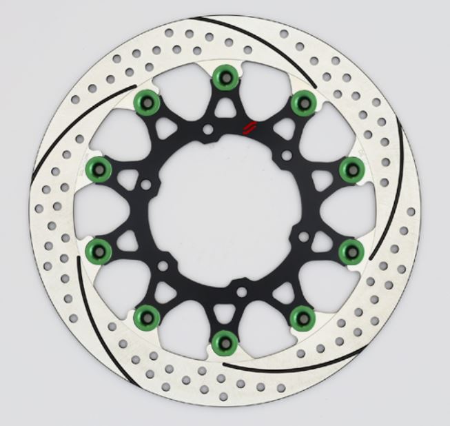 SUNSTAR サンスター プレミアムR スリット＆ホール R R1200GS(水冷)φ305ピン:グリーン カタログ品番：P098-4261 メーカー品番：EL702FR-GR