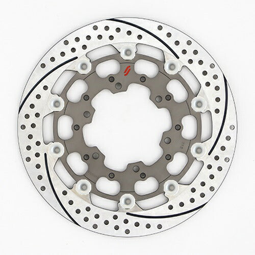 SUNSTAR BRAKE サンスター プレミアムR スリット＆ホール L GSX-R1000(09-16)(φ310)ピン:シルバー カタログ品番：P095-9076 メーカー品番：ES212FL-SV