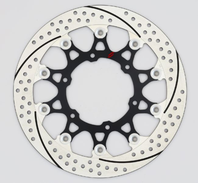 SUNSTAR サンスター プレミアムR スリット＆ホール L R1200GS(水冷)φ305ピン:シルバー カタログ品番：P098-4257 メーカー品番：EL702FL-SV
