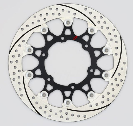 SUNSTAR サンスター プレミアムR スリット＆ホール R R1200GS(水冷)φ305ピン:シルバー カタログ品番：P098-4281 メーカー品番：EL702WR-SV