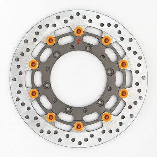 SUNSTAR BRAKE サンスター プレミアムR ホール MT-01(φ320)ピン:オレンジ カタログ品番：P095-9858 メーカー品番：LS103F-OR