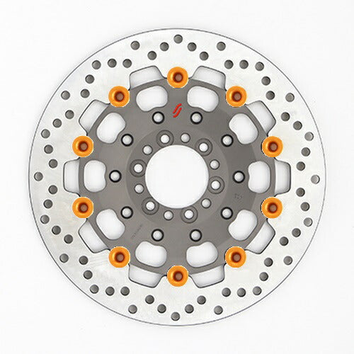 SUNSTAR BRAKE サンスター プレミアムR ホール XJR400(φ298) ピン:オレンジ カタログ品番：P095-5477 メーカー品番：LS402W-OR