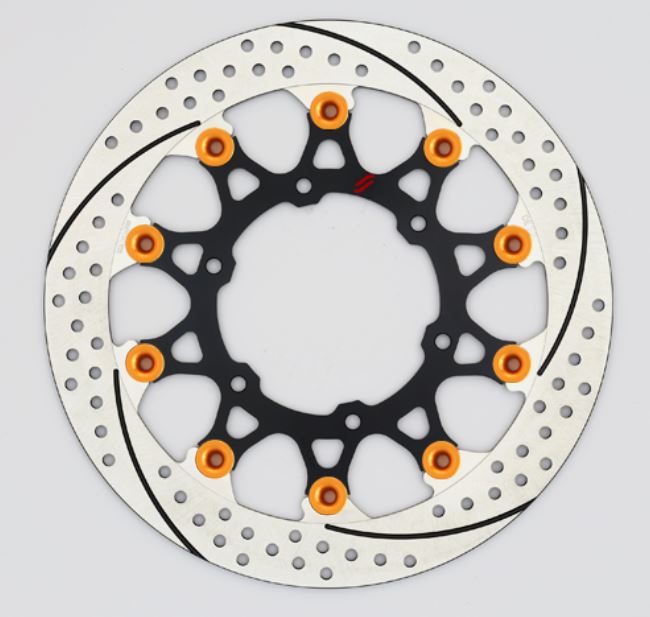 SUNSTAR サンスター プレミアムR スリット＆ホール L R1200GS(水冷)φ305ピン:オレンジ カタログ品番：P098-4255 メーカー品番：EL702FL-OR