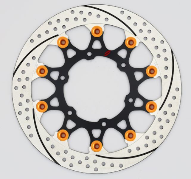 SUNSTAR サンスター プレミアムR スリット＆ホール R R1200GS(水冷)φ305ピン:オレンジ カタログ品番：P098-4279 メーカー品番：EL702WR-OR