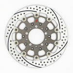 SUNSTAR BRAKE サンスター プレミアムR スリット＆ホール R ZRX1200DAEG(φ310)ピン:ハードアルマイト カタログ品番：P095-8937 メーカー品番：ES207FR-HA