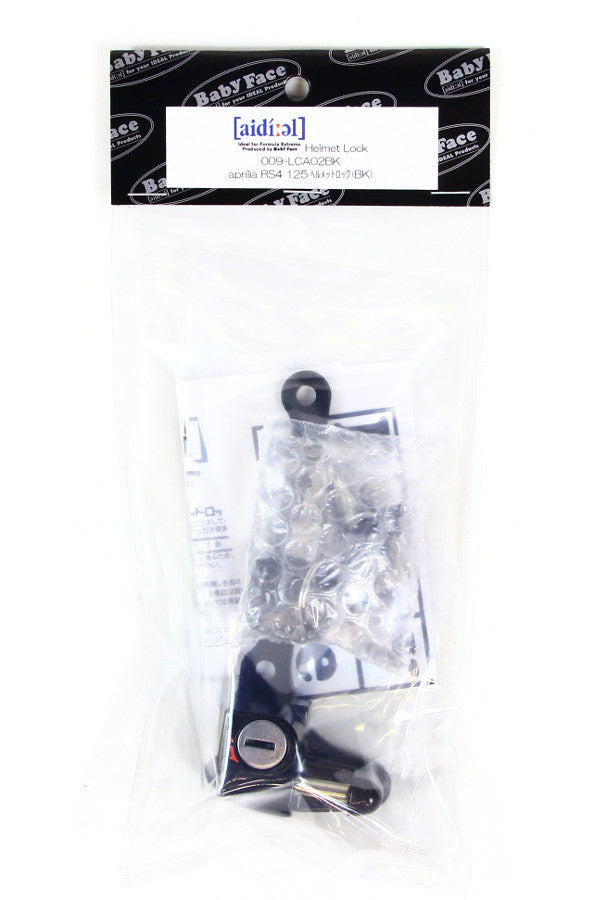 BABYFACE ベビーフェイス ヘルメットロック BLK アプリリア RS4 125 カタログ品番：P053-1245 メーカー品番：009-LCA02BK