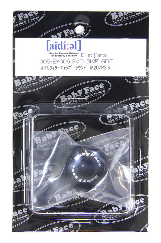 BABYFACE ベビーフェイス オイルフィラーキャップ ラウンド BLK MT-09 M20XP2.5 カタログ品番：P061-7351 メーカー品番：005-EY006BK