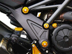BABYFACE ベビーフェイス フレームキャップ ゴールド DUCATI DIAVEL カタログ品番：P051-8384 メーカー品番：005-D0017GD