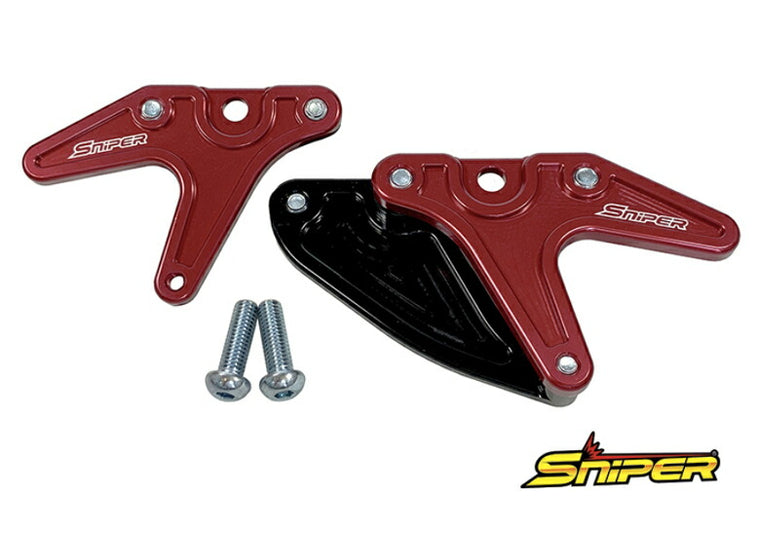 SNIPER スナイパー レーシングスタンドフック レッド スプロケットガード付 タイプA 汎用 カタログ品番：P103-1969 メーカー品番：SP0091R