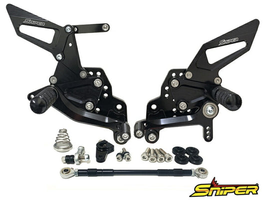 SNIPER スナイパー バックステップ ブラック GSX-R125 150 18- GSX-S125 150 カタログ品番：P103-0020 メーカー品番：SP0095BK