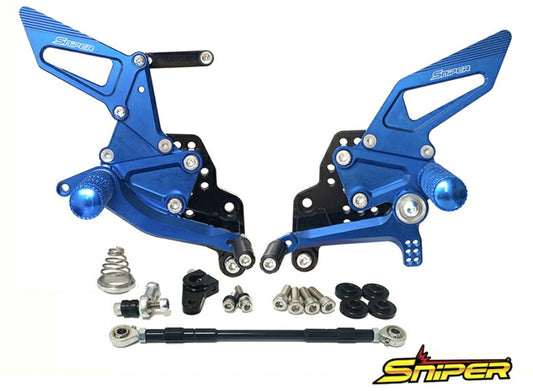 SNIPER スナイパー バックステップ ブルー GSX-R125 150 18- GSX-S125 150 カタログ品番：P103-0023 メーカー品番：SP0095BL