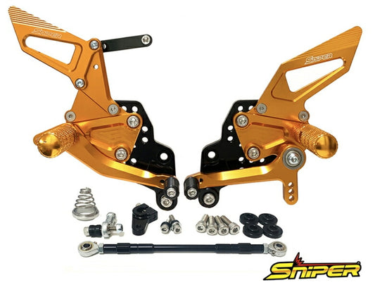 SNIPER スナイパー バックステップ ゴールド GSX-R125 150 18- GSX-S125 150 カタログ品番：P103-0021 メーカー品番：SP0095G