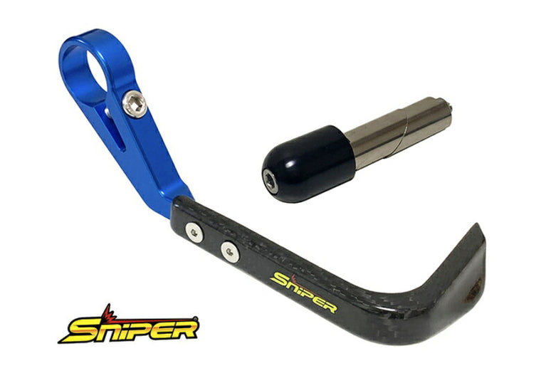 SNIPER スナイパー カーボンブレーキレバーガード ブルー 汎用15-17mm カタログ品番：P103-1798 メーカー品番：SP0097BL_15
