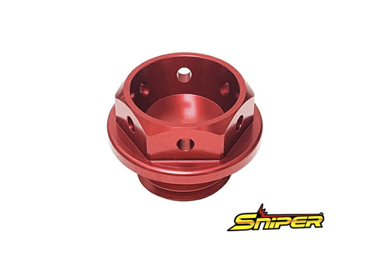 SNIPER スナイパー オイルフィラーキャップ レッド M20 x P2.5 汎用 カタログ品番：P103-1986 メーカー品番：SP0098R