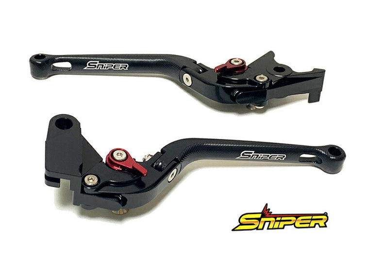SNIPER スナイパー クラッチレバー＆ブレーキレバーセット ブラック 6段階アジャスター 可倒式Ninja ZX-25R 20 カタログ品番：P103-1824 メーカー品番：SP0101BK