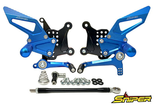 SNIPER スナイパー バックステップ ブルー ストリート用 NINJA ZX-25R クイックシフター無し車対応 カタログ品番：P103-2185 メーカー品番：SP0102SBL