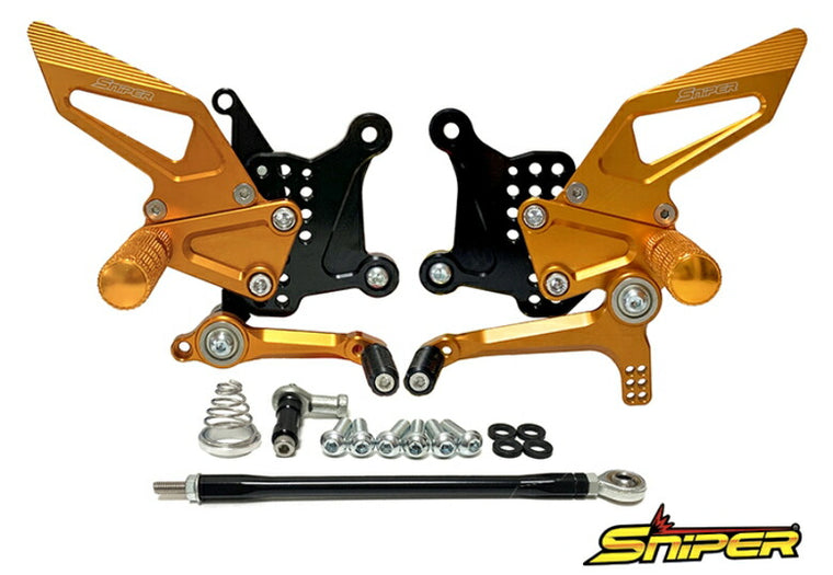 SNIPER スナイパー バックステップ ゴールド ストリート用 NINJA ZX-25R クイックシフター無し車対応 カタログ品番：P103-2186 メーカー品番：SP0102SGD
