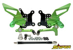 SNIPER スナイパー バックステップ グリーン ストリート用 NINJA ZX-25R クイックシフター無し車対応 カタログ品番：P103-2187 メーカー品番：SP0102SGR