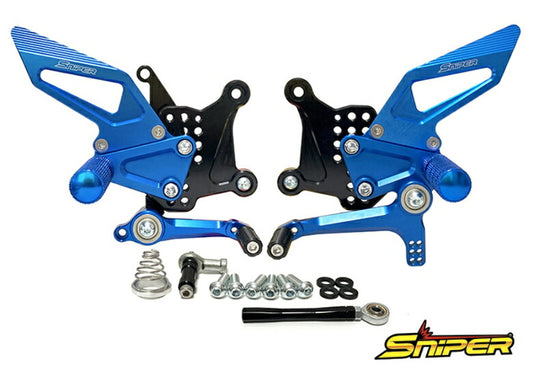 SNIPER スナイパー バックステップ ブルー ストリート用 NINJA ZX-25R SE クイックシフター装着車対応 カタログ品番：P103-2190 メーカー品番：SP0102QBL