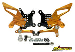 SNIPER スナイパー バックステップ ゴールド ストリート用 NINJA ZX-25R SE クイックシフター装着車対応 カタログ品番：P103-2191 メーカー品番：SP0102QGD