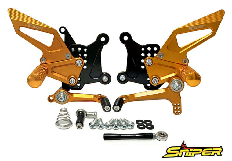 SNIPER スナイパー バックステップ ゴールド ストリート用 NINJA ZX-25R SE クイックシフター装着車対応 カタログ品番：P103-2191 メーカー品番：SP0102QGD