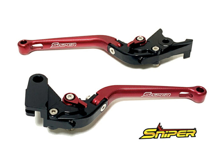 SNIPER スナイパー クラッチ＆ブレーキレバーセット レッド 6段階アジャスター 可倒式 カタログ品番：P103-2115 メーカー品番：SP0108R